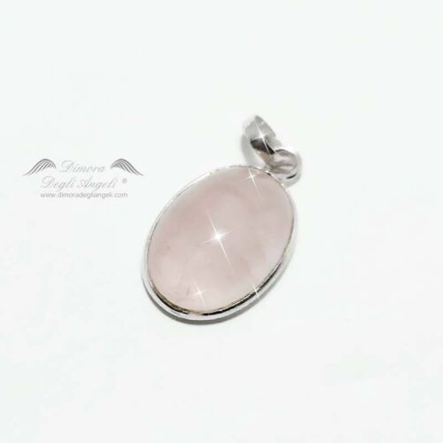 Pendente Quarzo Rosa in Argento 2338